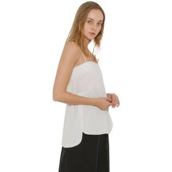 Helmut Lang Ecru Hi/Low Spaghetti Strap Ca… - Picture 2 of 15